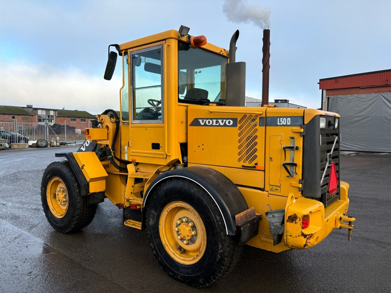 Hjullastare Volvo L50D stulen i Älta utanför Stockholm