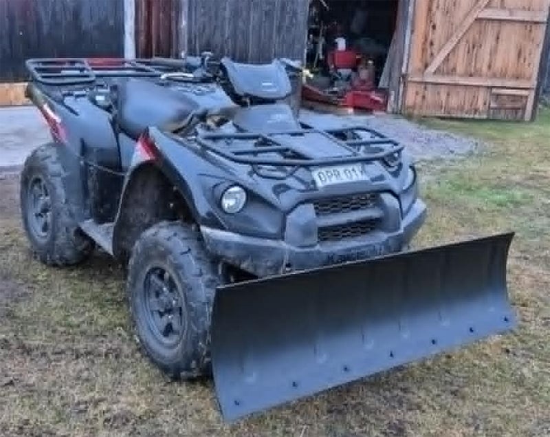 Fyrhjuling Kawasaki KVF 750 Brute Force stulen sydväst om Mariestad