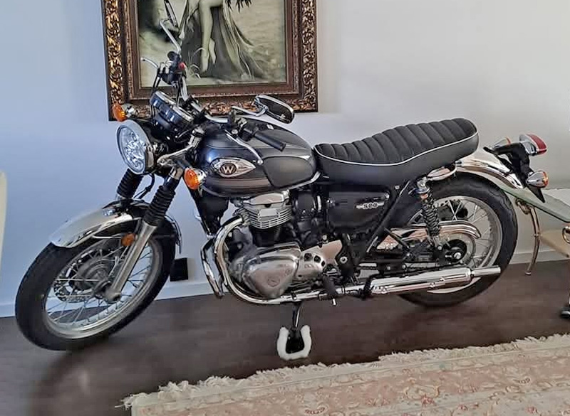 Kawasaki W 800 stulen i Viksjö, Järfälla
