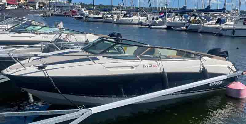 Flipper 670 DC stulen på Lidingö, Stockholm 