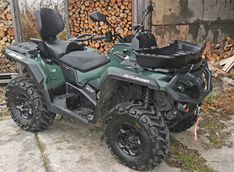 Fyrhjuling Can Am Outlander 650 MAX XU+ stulen sydost om Blattnicksele