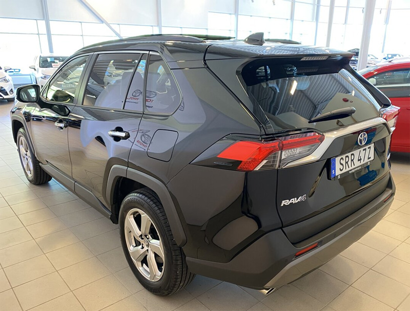 Svart Toyota RAV Hybrid AWD Executive stulen i Göteborg