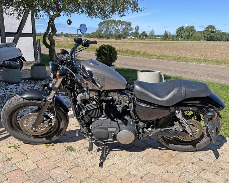 Harley Davidson XL 1200X Fourty Eight stulen i Viken norr om Helsingborg