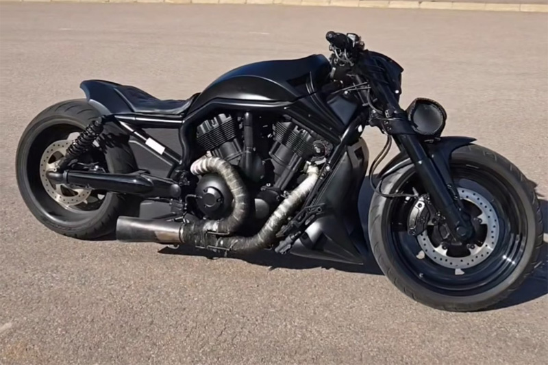 Svart Harley Davidson VRSCR V-Rod Night Rod Special stulen på Hammarö, Karlstad